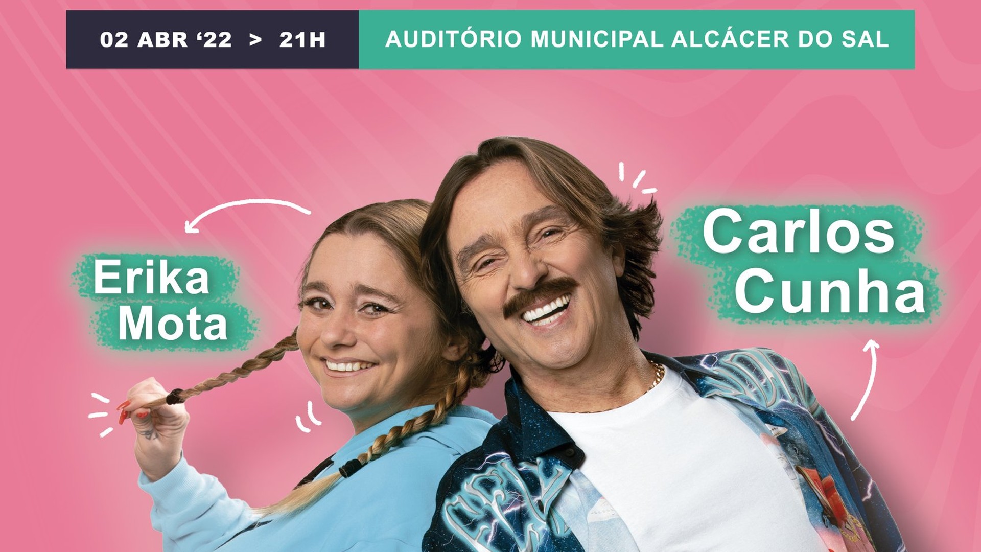 Carlos Cunha e Erika Mota trazem “Ai a Minha Filha” ao Auditório Municipal no próxi...