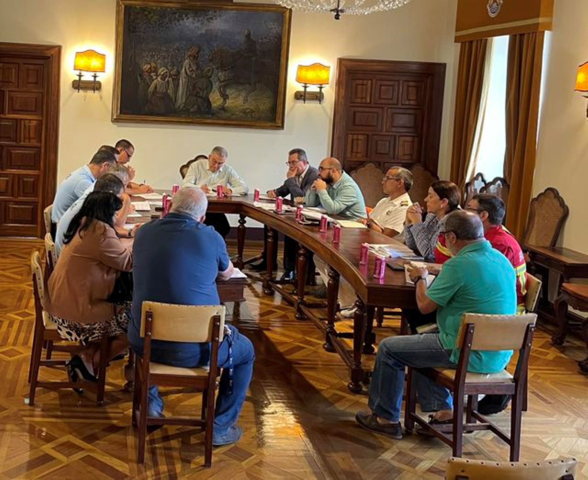 Comissão Municipal de Proteçaõ Civil reuniu hoje nos Paços do Concelho