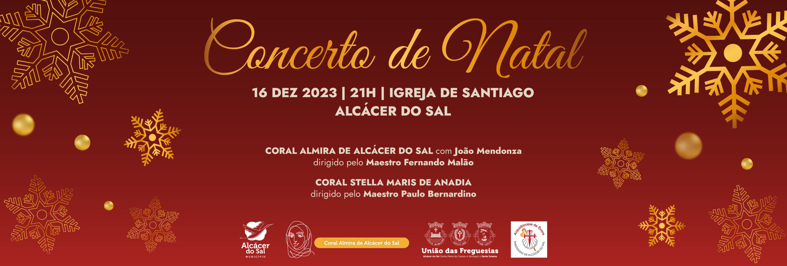 Igreja de Santiago acolhe concerto de Natal organizado pela Câmara Municipal no dia 16 de dezembro