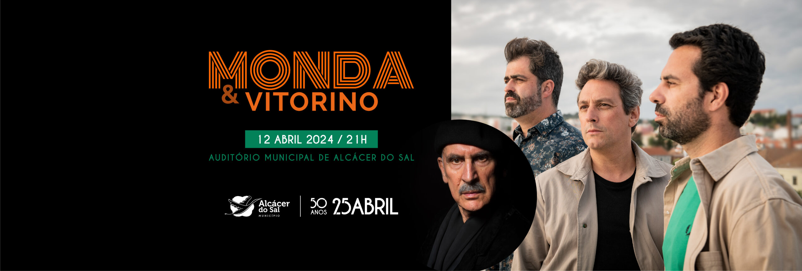 Monda & Vitorino celebram abril no Auditório