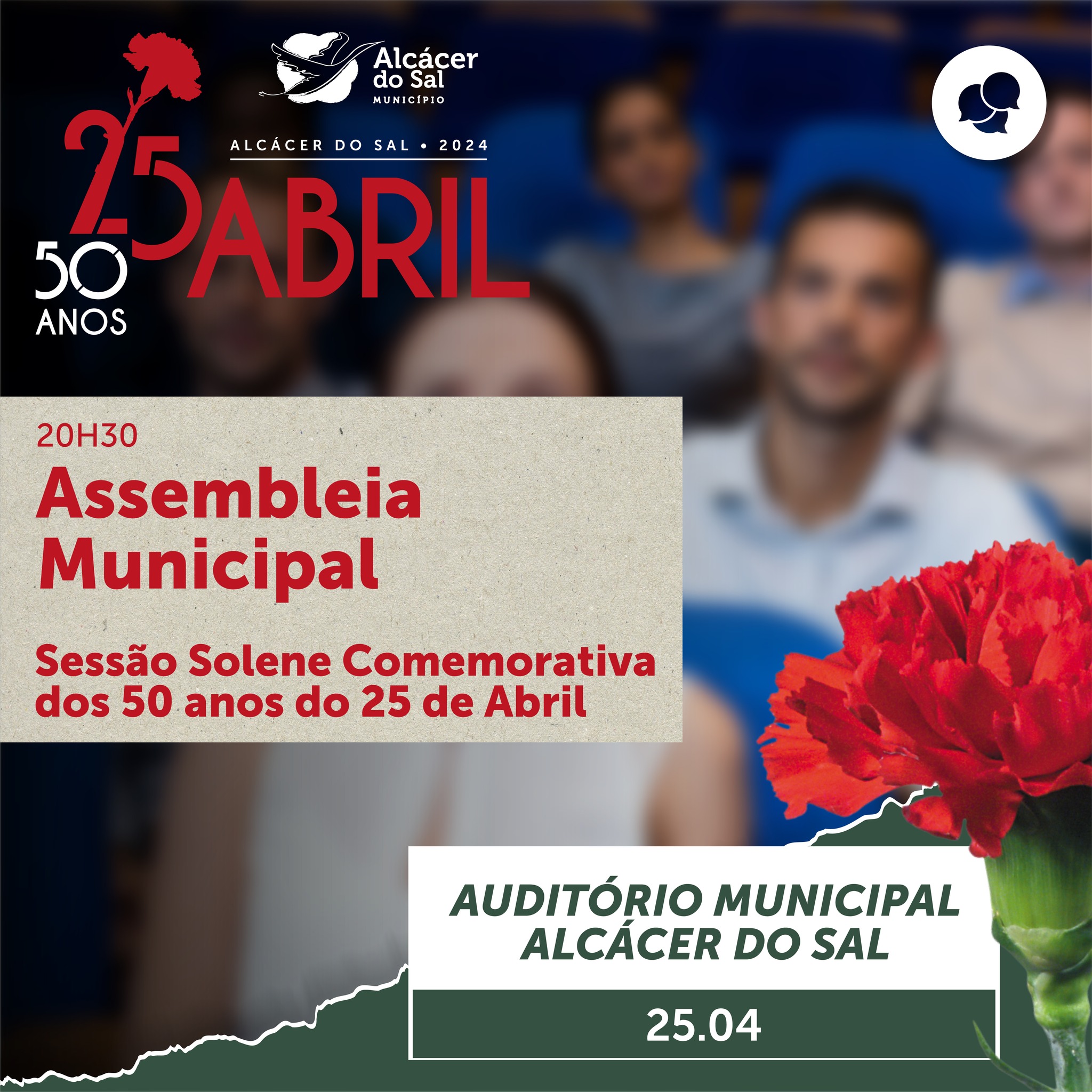 50.º aniversário do 25 de Abril – Sessão Solene da Assembleia Municipal