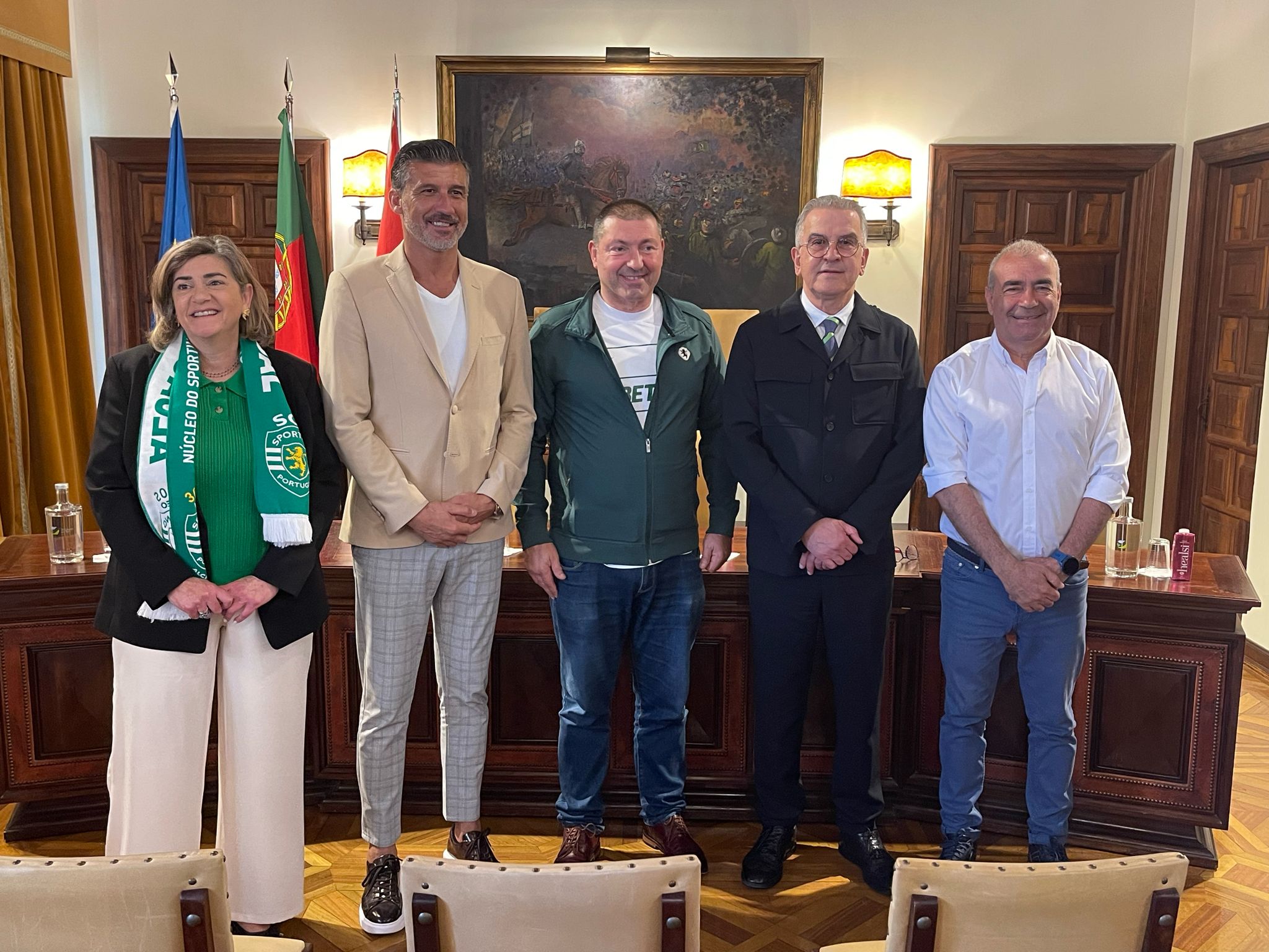 Executivo municipal recebeu Núcleo Sportinguista por ocasião do 30.º aniversário da coletividade